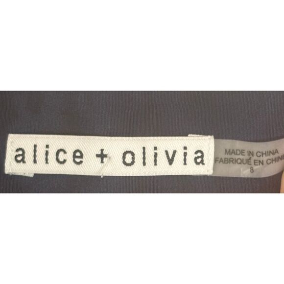 Alice + Olivia Silk Short in Navy NWT Size 8 - Picture 5 of 6